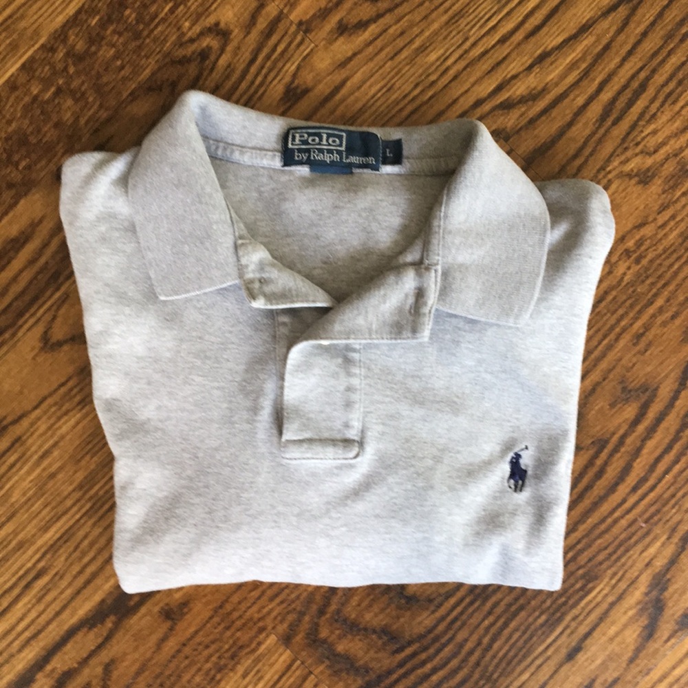 Men’s Ralph Lauren Polo shirt sz L grey